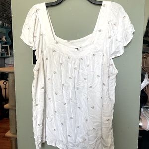 Torrid short sleeve tunic shirt